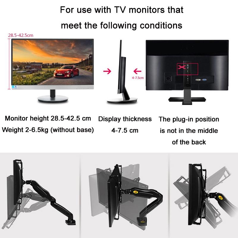 Computer Monitor Stand Accessories - Non-hole Design 4