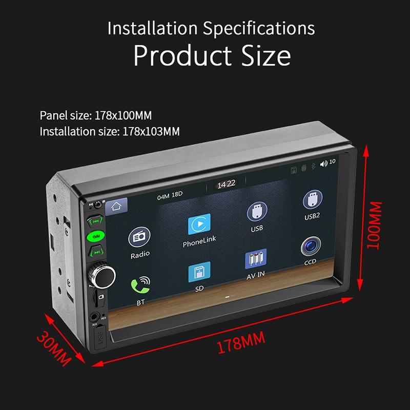 7 Inch Bluetooth Mp5 Player Mobile Phone Interconnect Fm U Disk 3