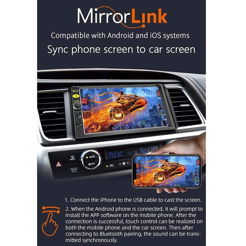 7 Inch Bluetooth Mp5 Player Mobile Phone Interconnect Fm U Disk 5