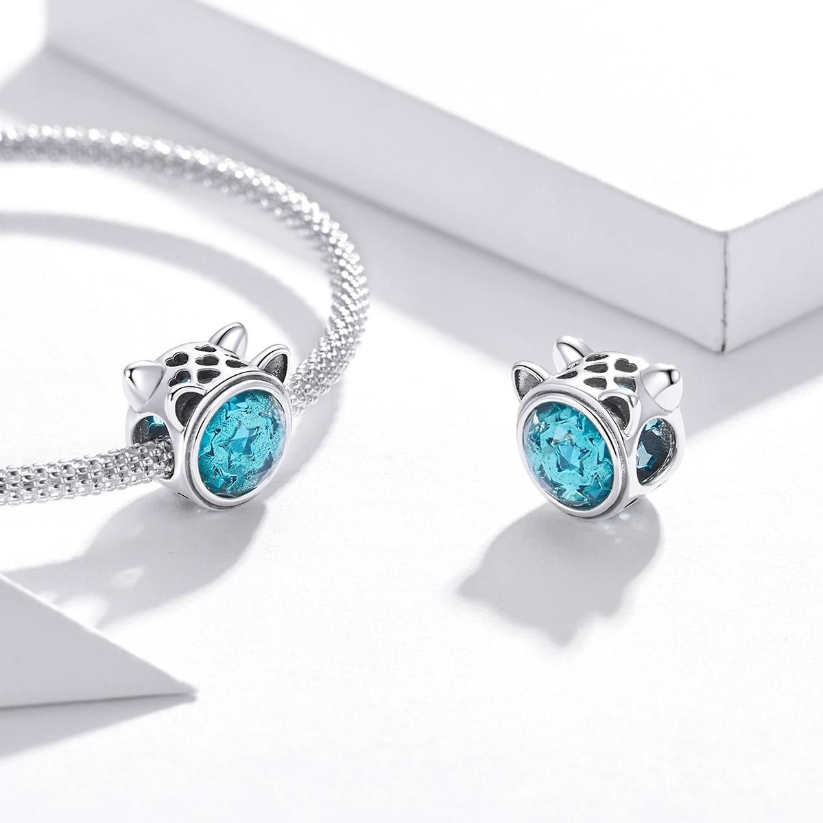 925 Sterling Silver Cat Ear Bead Bracelet / Necklace Accessory 7