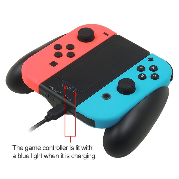 Joy Con Controller Grip with Charger - Compact and Convenient 7