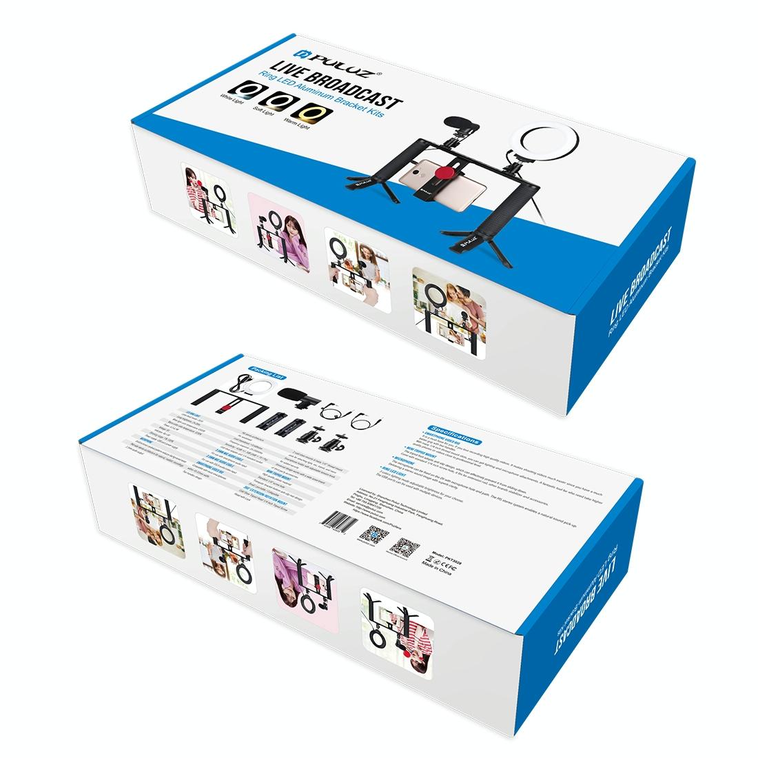 4-In-1 Vlogging Kit With 4.7 Ring Light Mic Tripod & Stabilizer 5