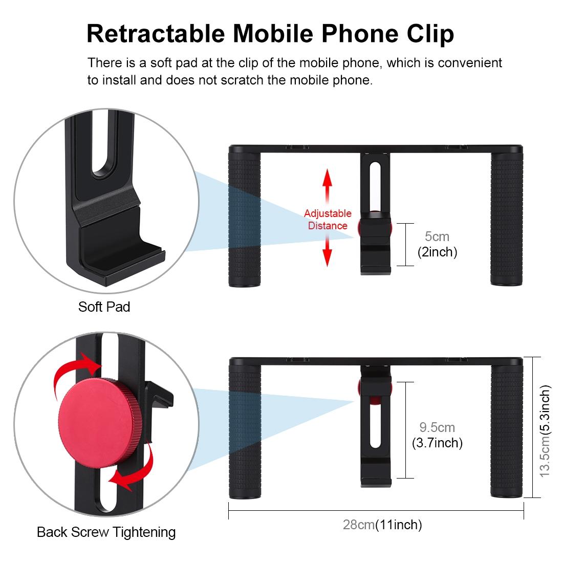 Smartphone Video Rig For Vlogging And Filmmaking - Stabilizer For Iphone Galaxy Huawei Xiaomi Htc Lg Google And More 3