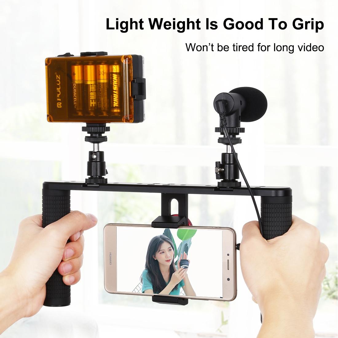 Smartphone Video Rig For Vlogging And Filmmaking - Stabilizer For Iphone Galaxy Huawei Xiaomi Htc Lg Google And More 5