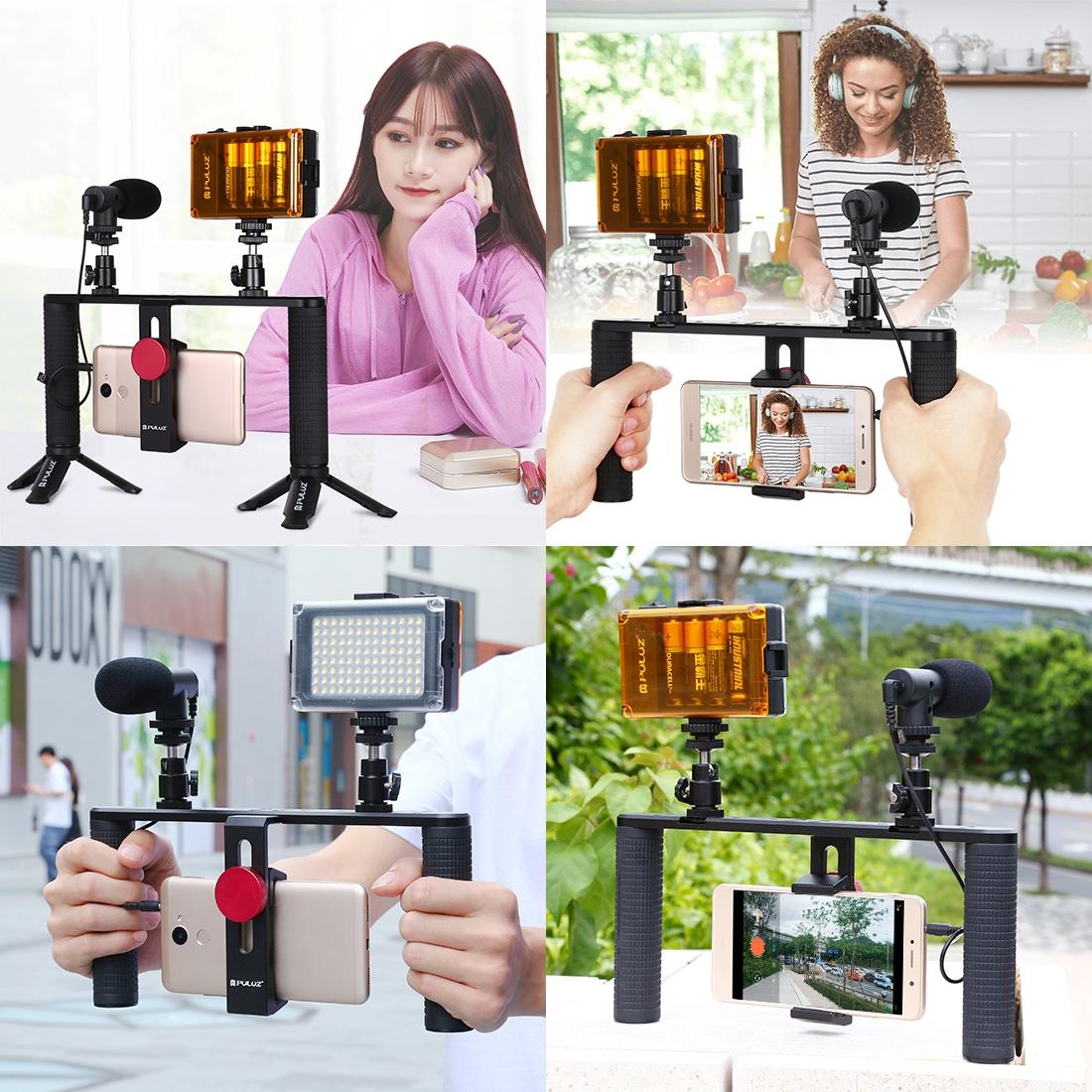 Smartphone Video Rig For Vlogging And Filmmaking - Stabilizer For Iphone Galaxy Huawei Xiaomi Htc Lg Google And More 7