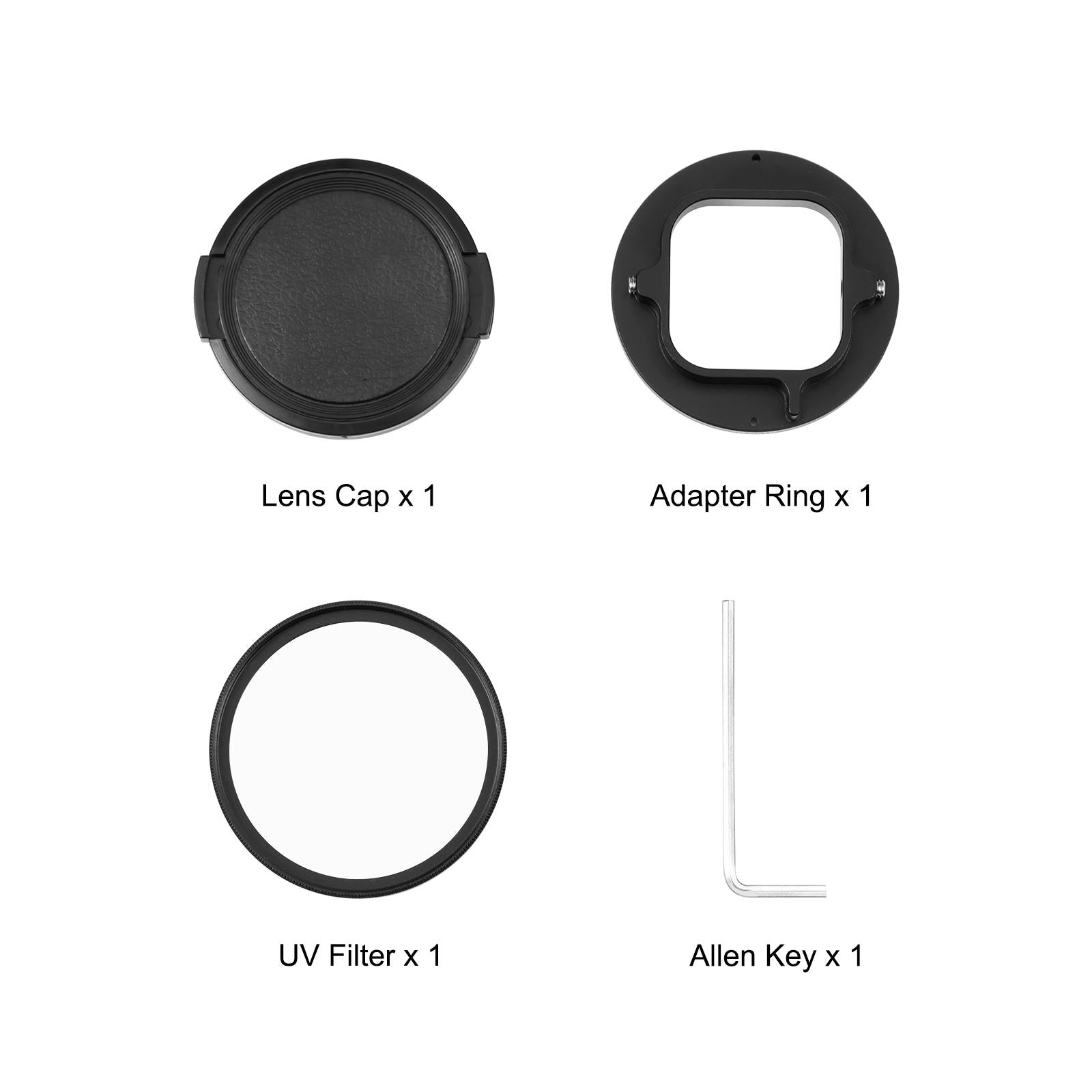 Gopro Compatible 52mm Uv Filter with Adapter Ring 6