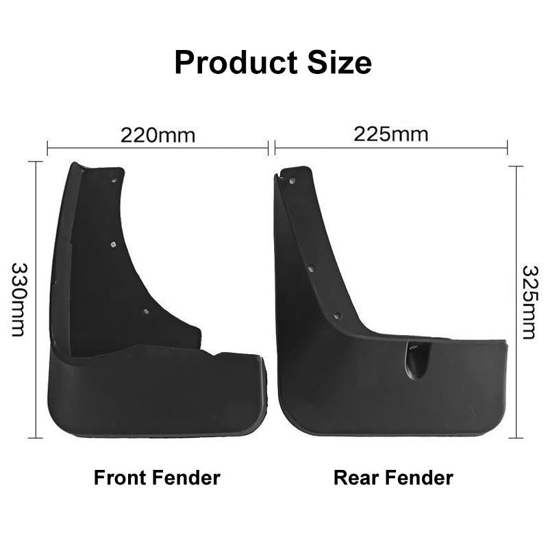 For Mitsubishi Outlander 2013-2014 4Pcs / Set Car Auto Soft Plastic Splash Flaps Fender Guard 4