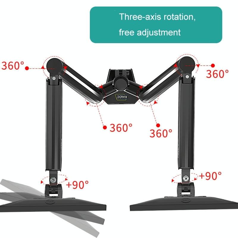 Double Screen Desktop Monitor Bracket - Air Pressure Lift 5