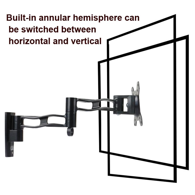 Telescopic Rotating Tv Wall Mount for Gibbon L33 Monitors 7