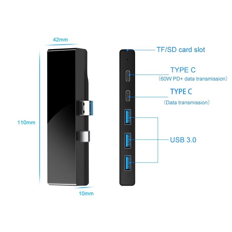 Usb 3.0 + Type-C Hub Adapter 5 Ports 3