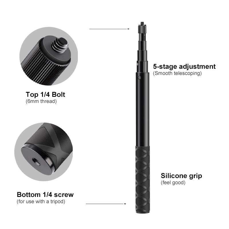 Adjustable Dual-head Handlebar Mount for Motorcycle Selfie Stick 6