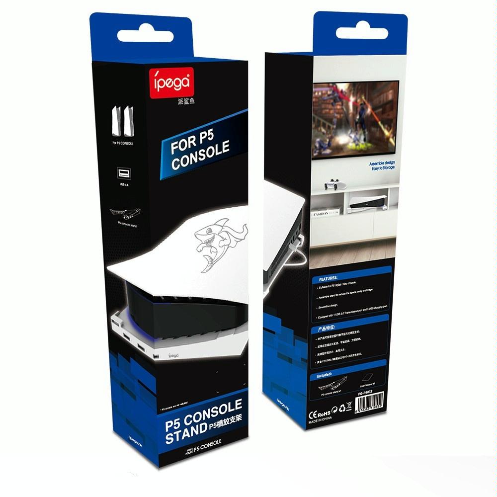 4-port Usb Hub Base for Ps5 Horizontal Stand 6