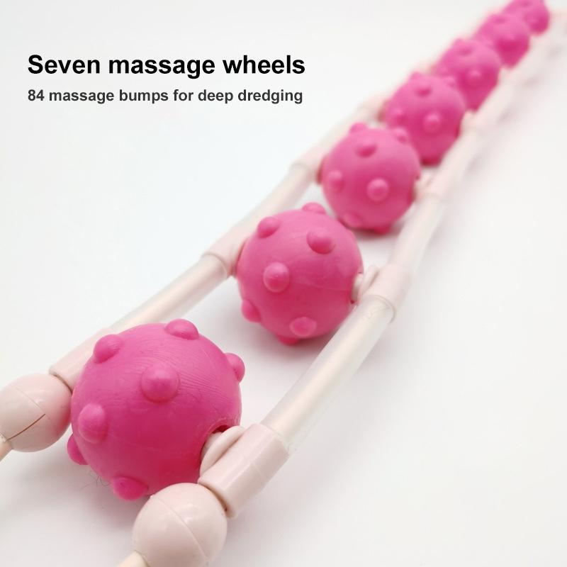 Adjustable Pink Massage Bead Ring For Waist & Back 4