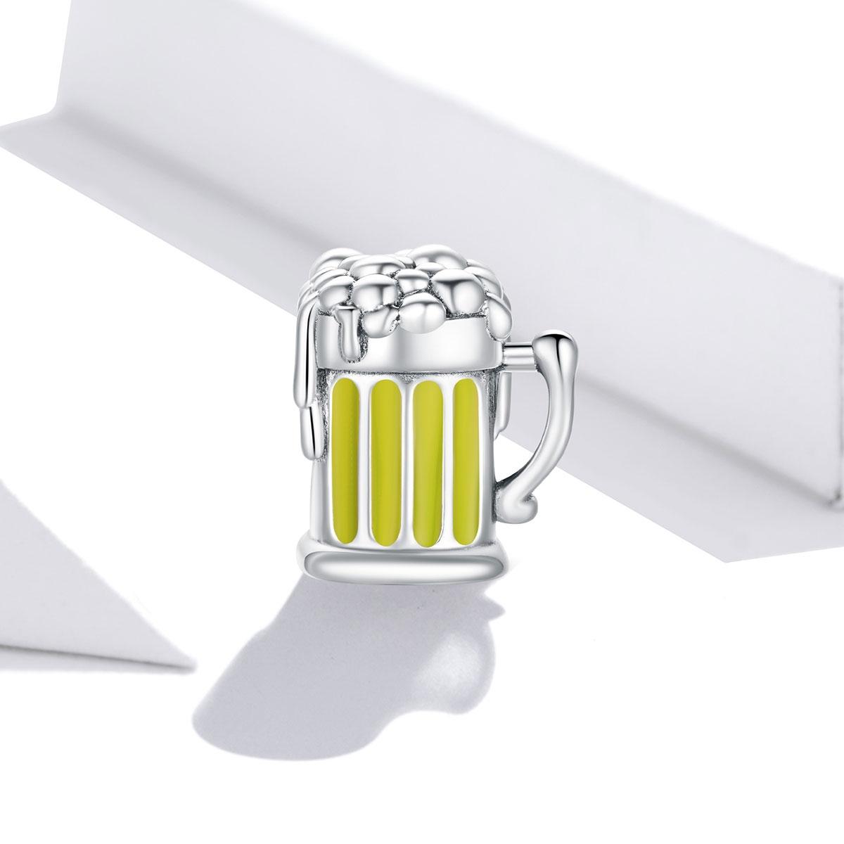 925 Sterling Silver Beer Mug Beads For Diy Bracelets & Necklaces 3
