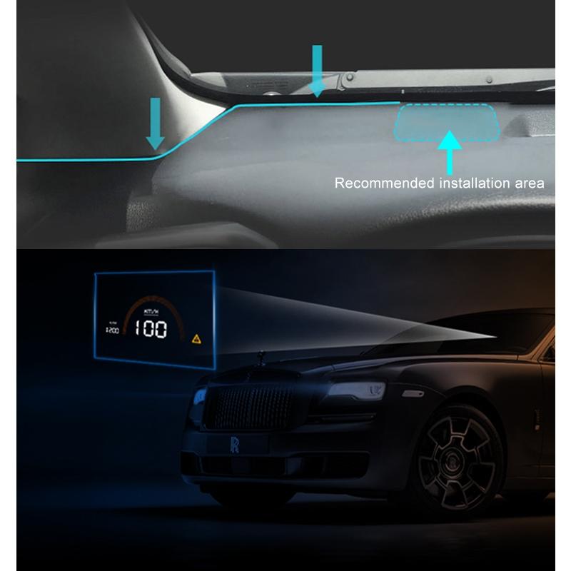 4.5 Inch Car Obd Hud Display Universal Vehicle Mounted Head Up 6