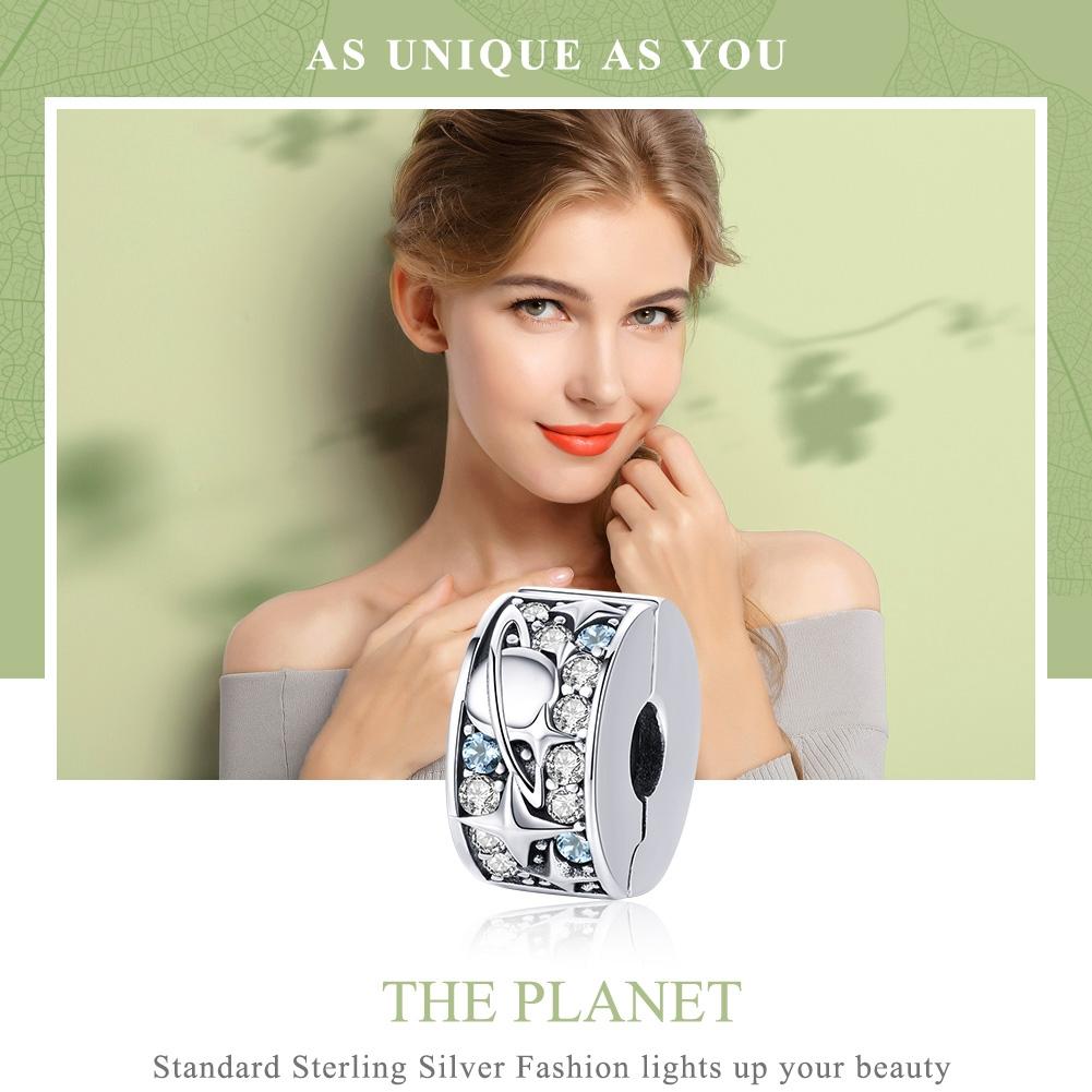 925 Sterling Silver Planet Beads For Diy Necklace 4