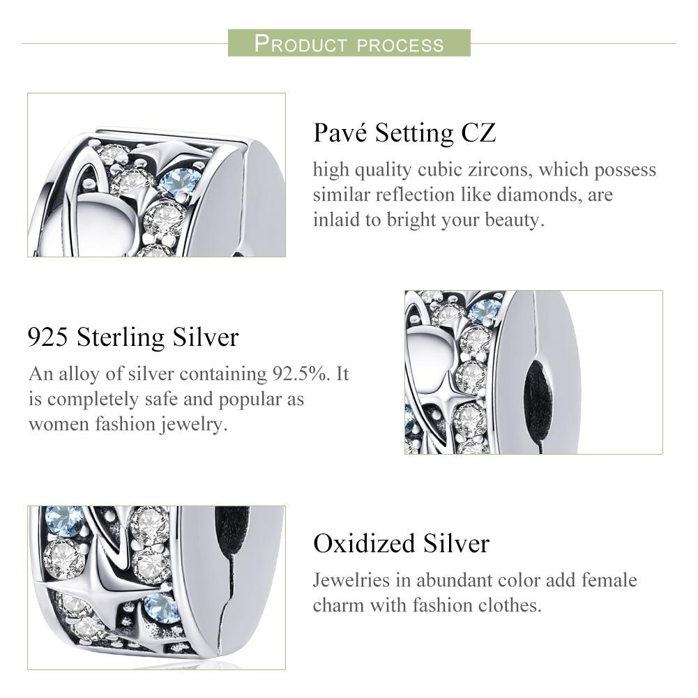 925 Sterling Silver Planet Beads For Diy Necklace 5