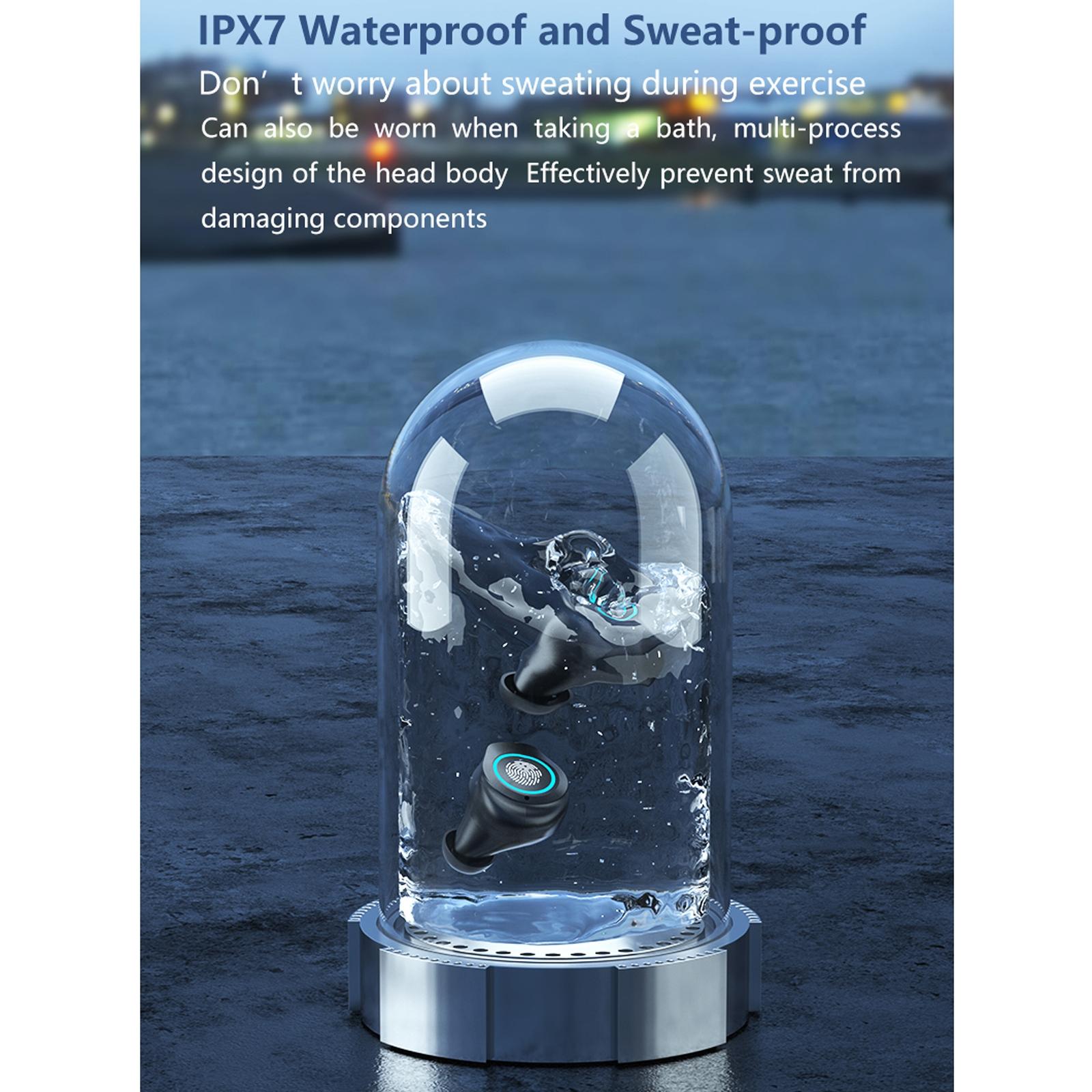 Waterproof Wireless Bluetooth Earphones with Touch Screen and Charging Box 8
