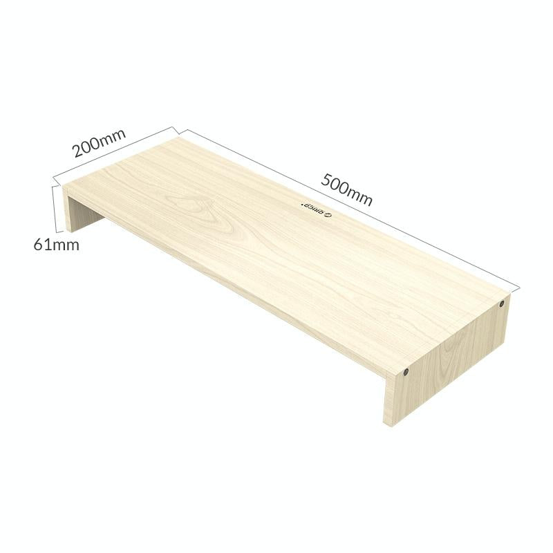 Natural Wood Monitor Stand - Holds Computer Screen 6