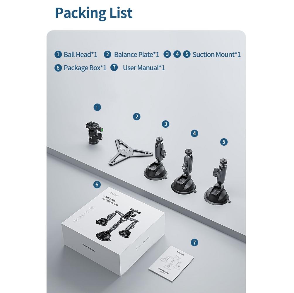 Car Mount for Action Camera with Suction Cup 4