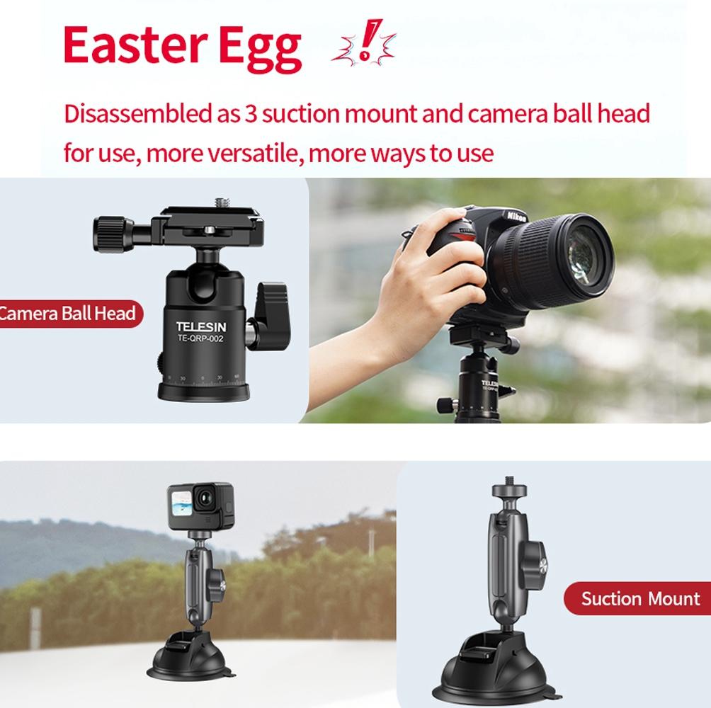 Car Mount for Action Camera with Suction Cup 8