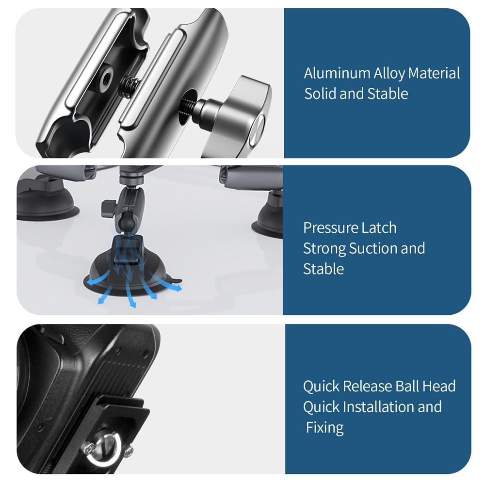 Car Mount for Action Camera with Suction Cup 11
