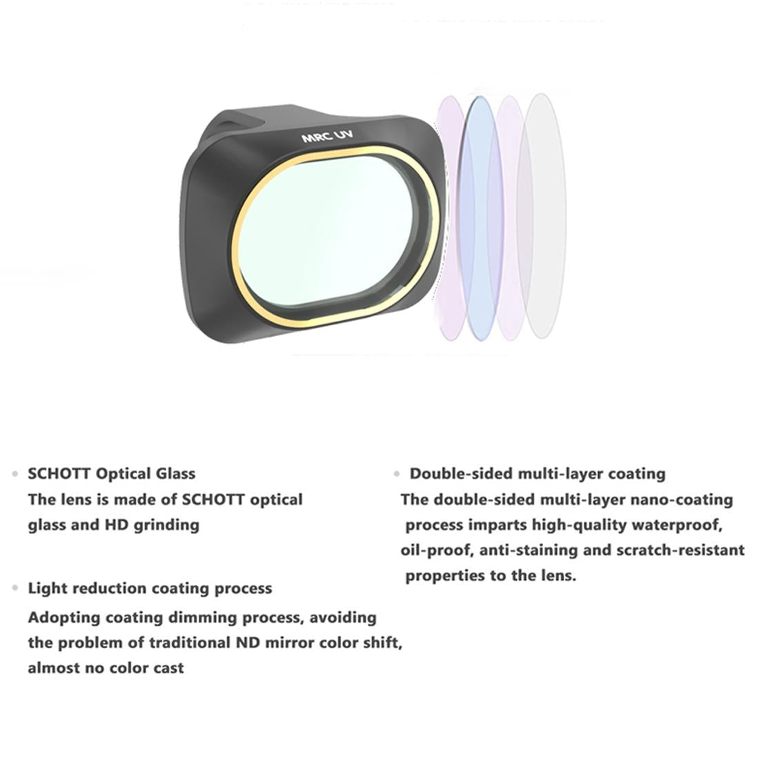 4-in-1 Lens Filter for Dji Mavic Mini - Uv Cpl Nd4 Nd8 8