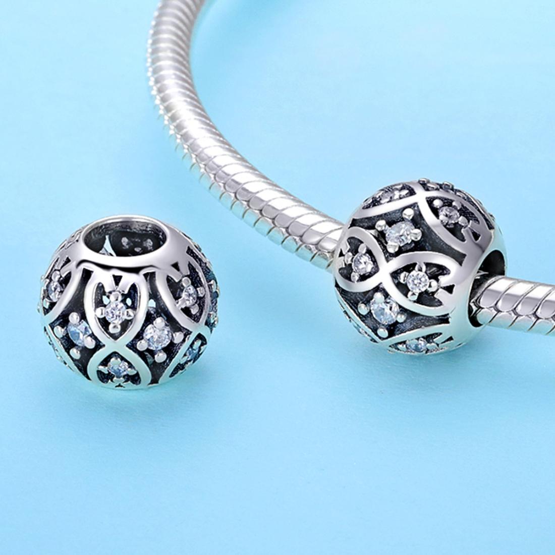 925 Sterling Silver Stylish Beaded Bracelet Accessories 6