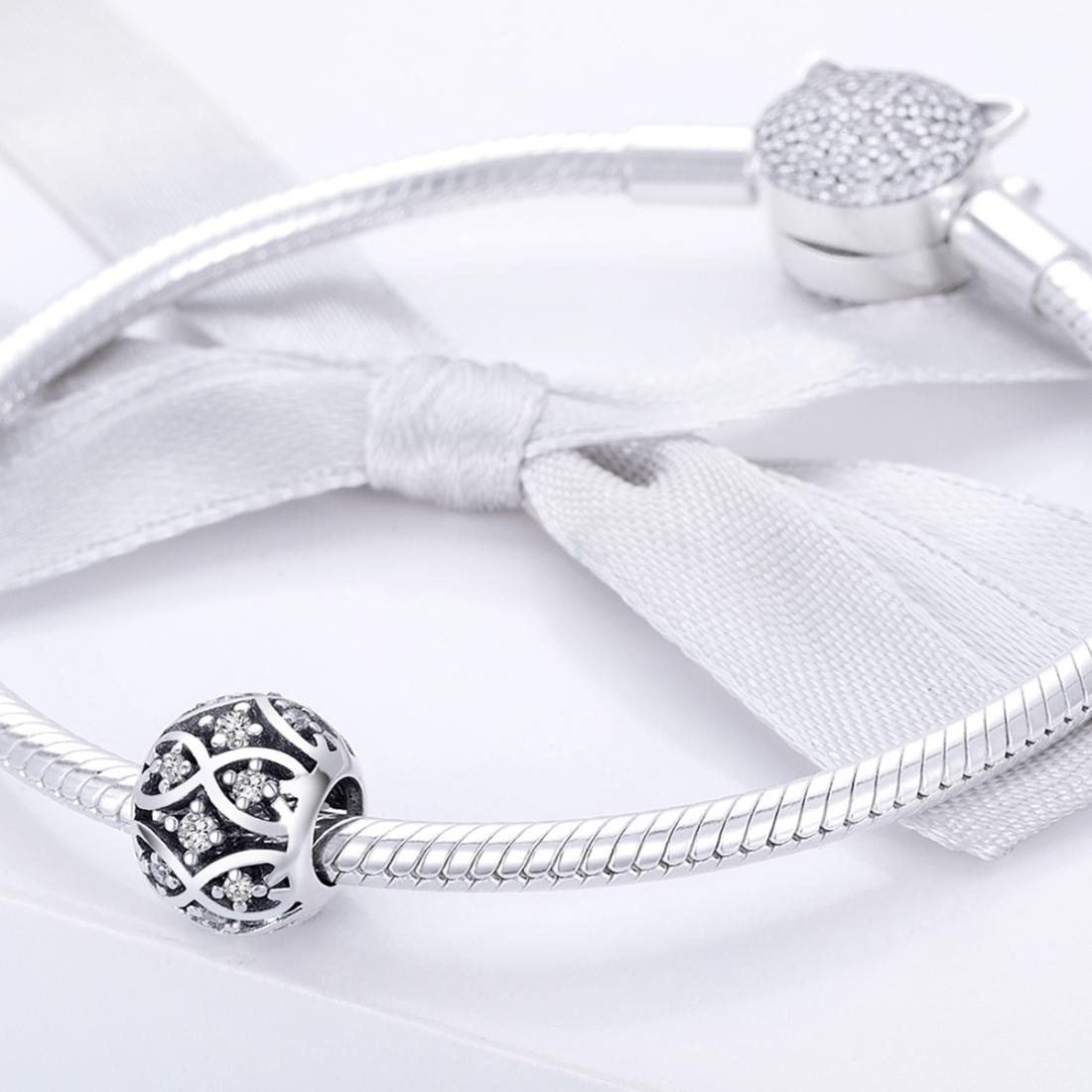 925 Sterling Silver Stylish Beaded Bracelet Accessories 7