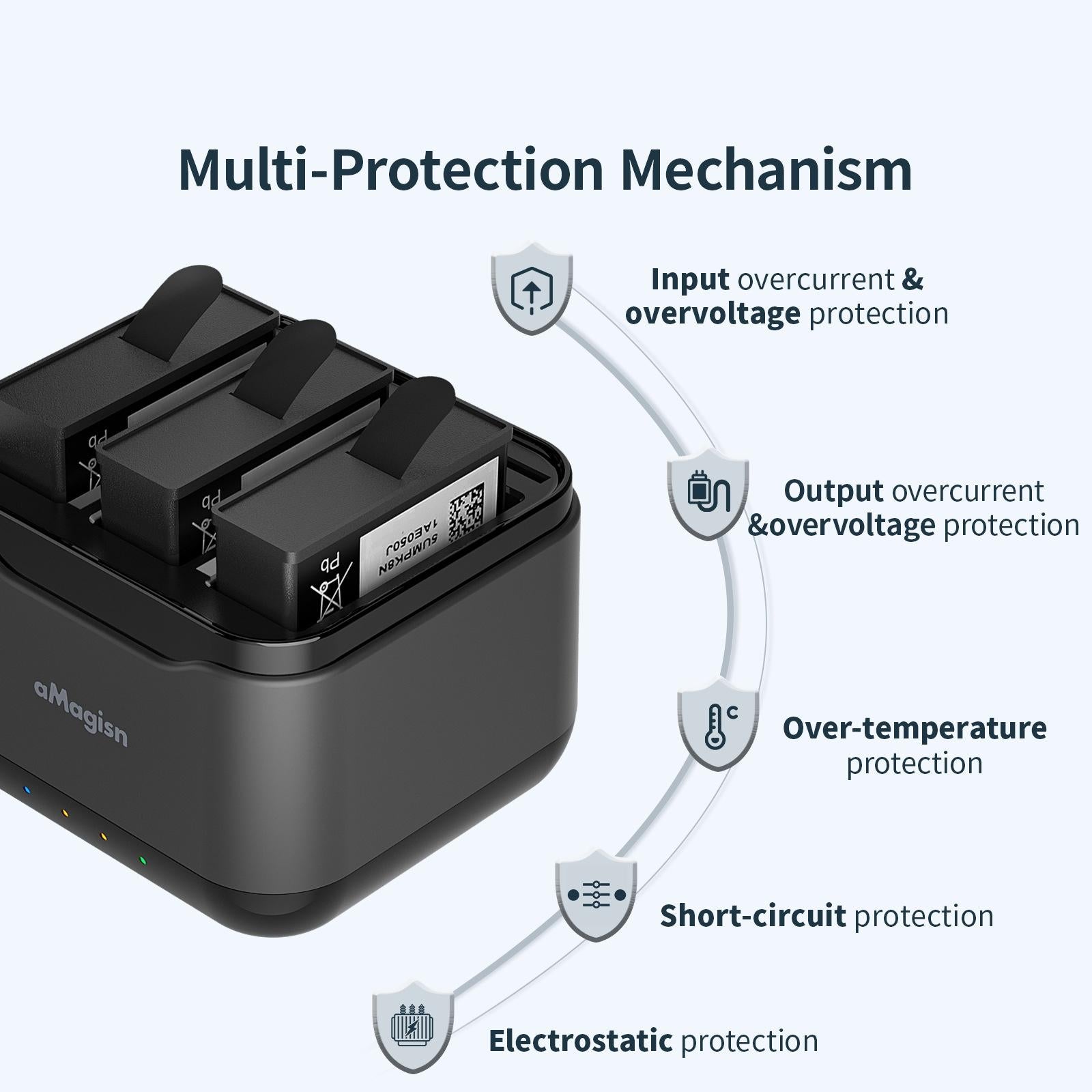 Amagisn Charger Base for Batteries 10