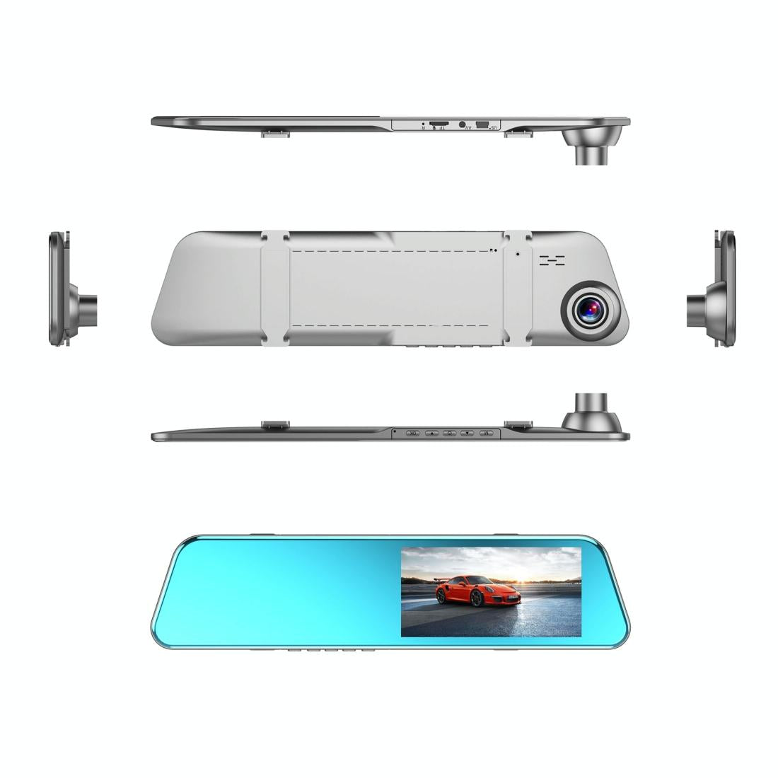 5.18 Full Hd Touch Screen Dual-lens Rearview Mirror Dvr Camera 7