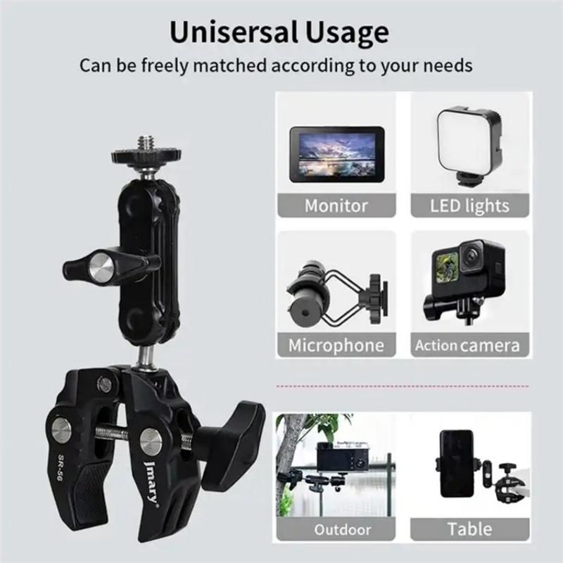 Aluminum Handlebar Magic Arm Rod Mount with Crab Clamp 5