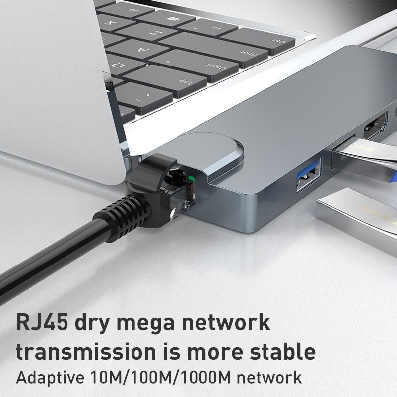8-In-1 Pd Hub For Surface Pro 3 / 4 / Go 4