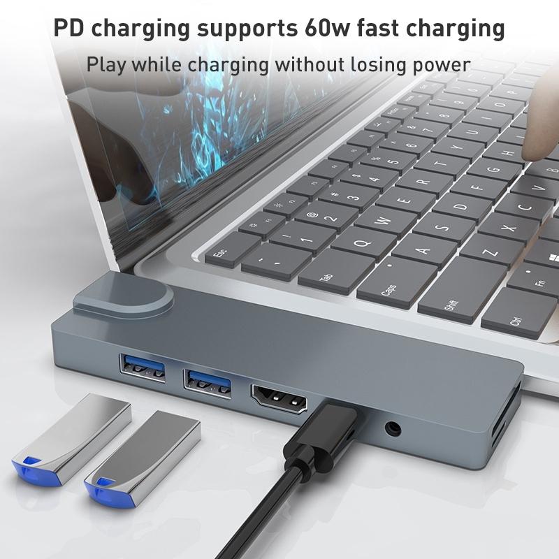 8-In-1 Pd Hub For Surface Pro 3 / 4 / Go 5