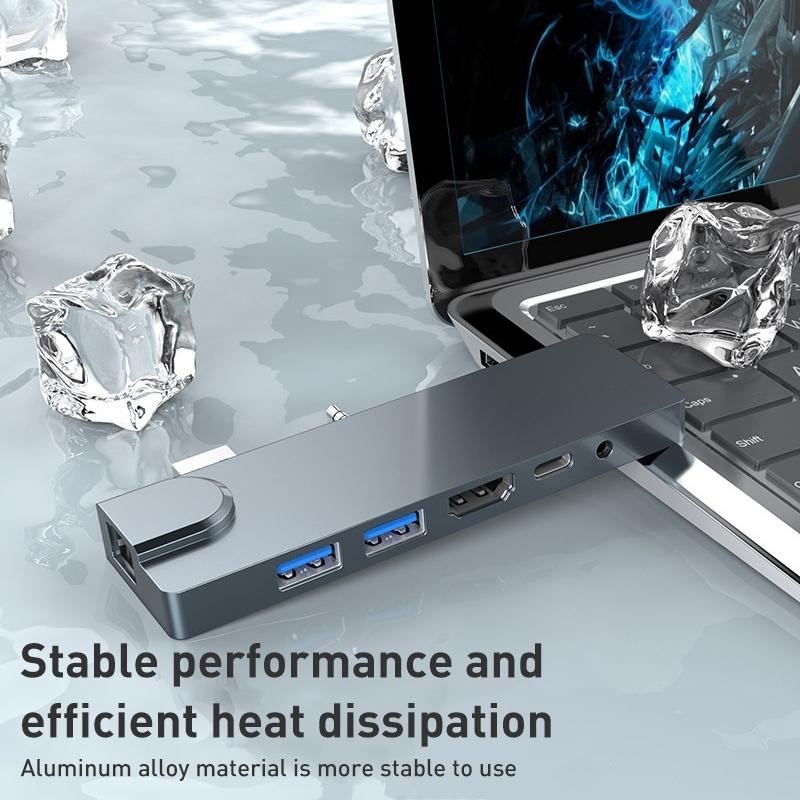 8-In-1 Pd Hub For Surface Pro 3 / 4 / Go 7