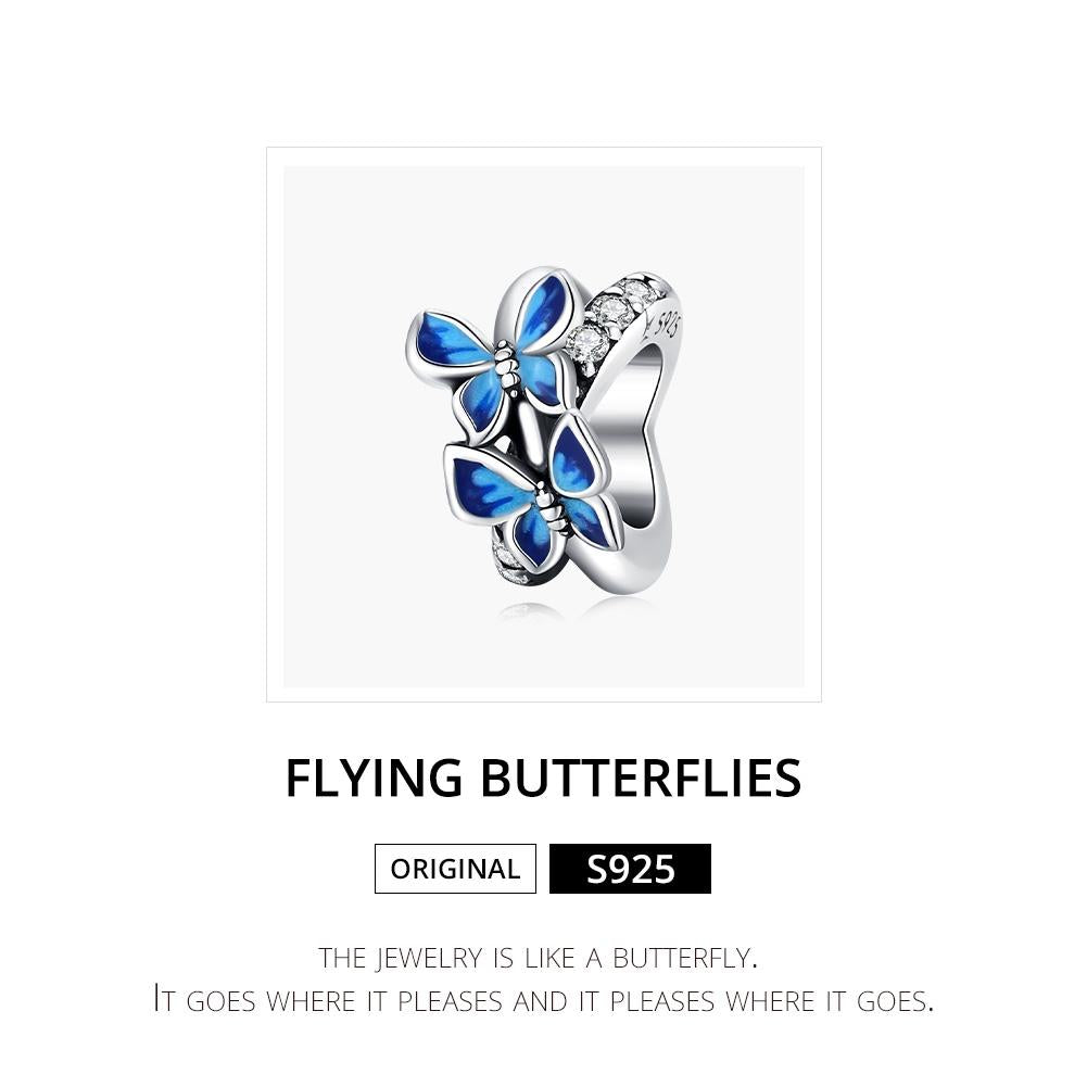 925 Sterling Silver Butterfly Beads For Diy Bracelets & Necklaces 4