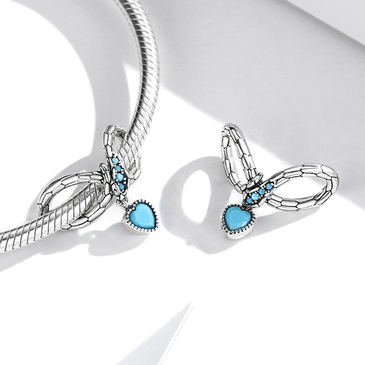 925 Sterling Silver Snake Love Beads For Diy Bracelets & Necklaces 6