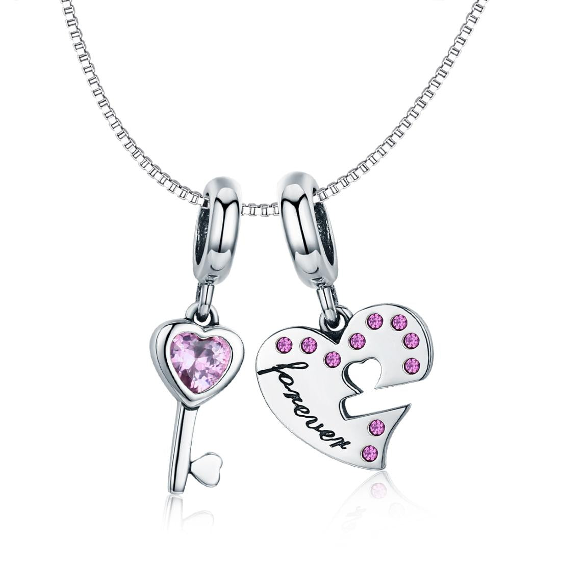 925 Sterling Silver Diamond Heart Spoon Bracelet 3