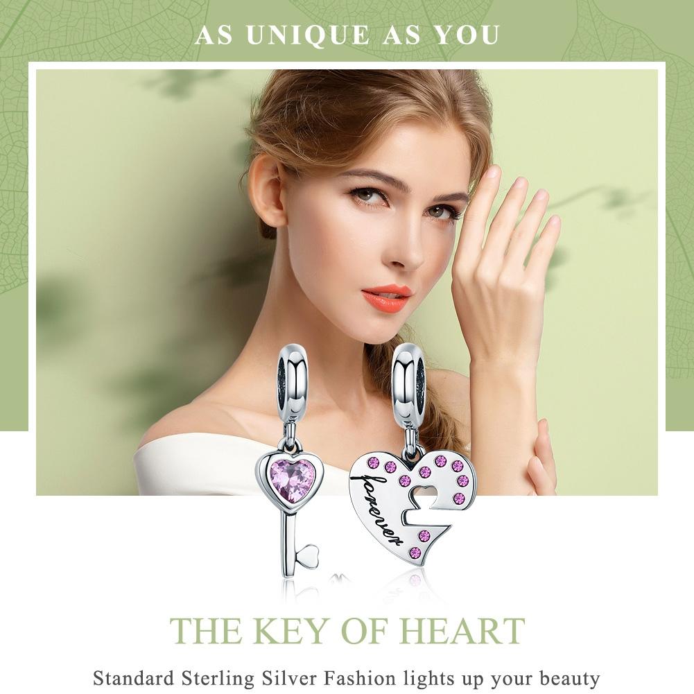 925 Sterling Silver Diamond Heart Spoon Bracelet 4