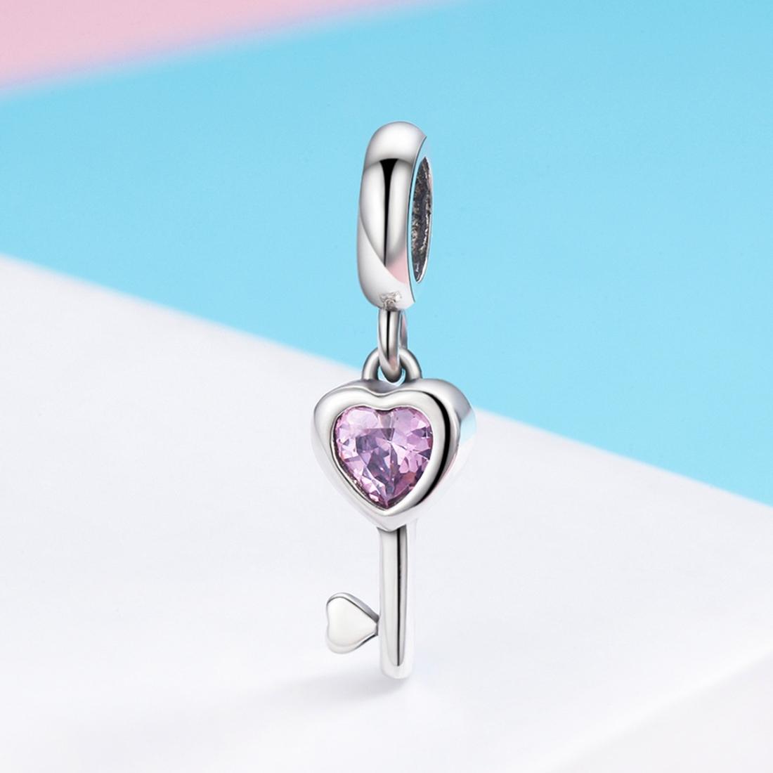 925 Sterling Silver Diamond Heart Spoon Bracelet 8