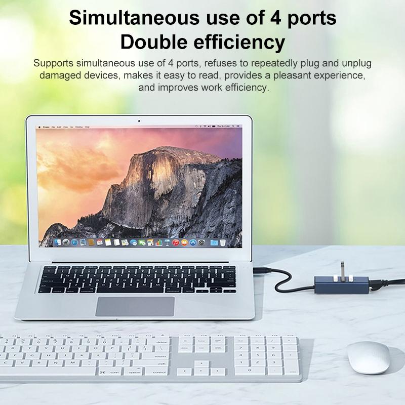 Usb3.0 + Triple Usb2.0 4-In-1 Hub Adapter 6