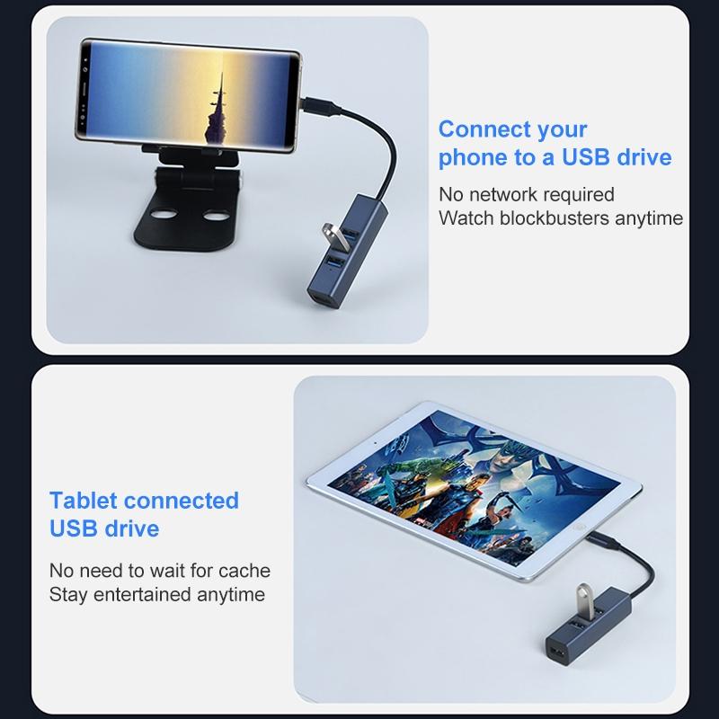 Usb3.0 + Triple Usb2.0 4-In-1 Hub Adapter 8