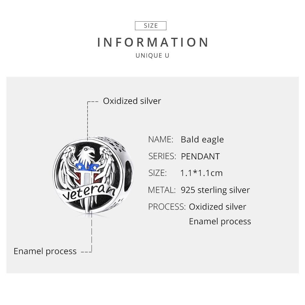 925 Sterling Silver Eagle Beads For Diy Bracelets & Necklaces 4