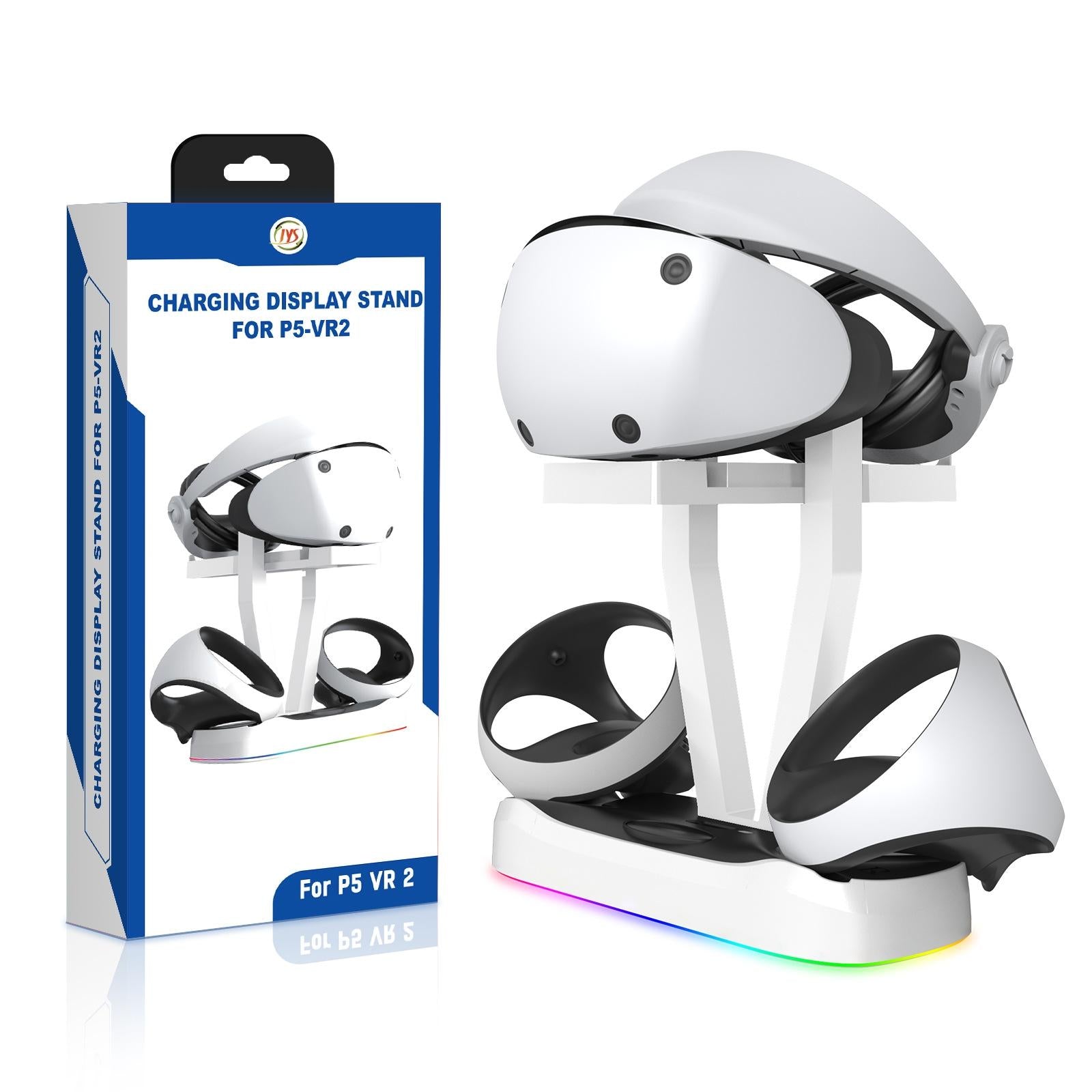 Playstation Magnetic Charging Base with Rgb Light and Storage Rack 8