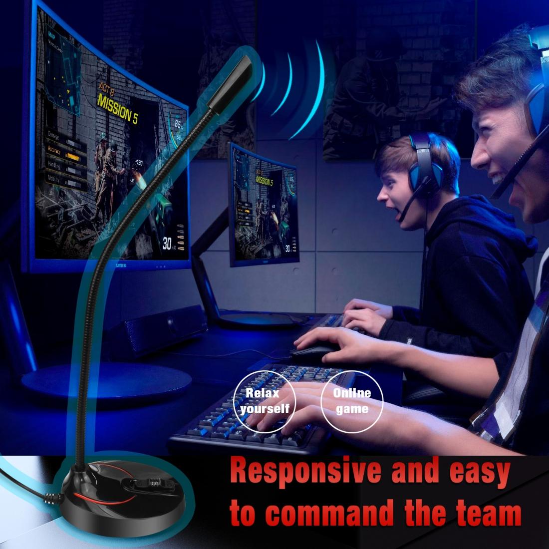 Flexible Usb Computer Microphone - 360 Degree Bendable - 2.2M 4