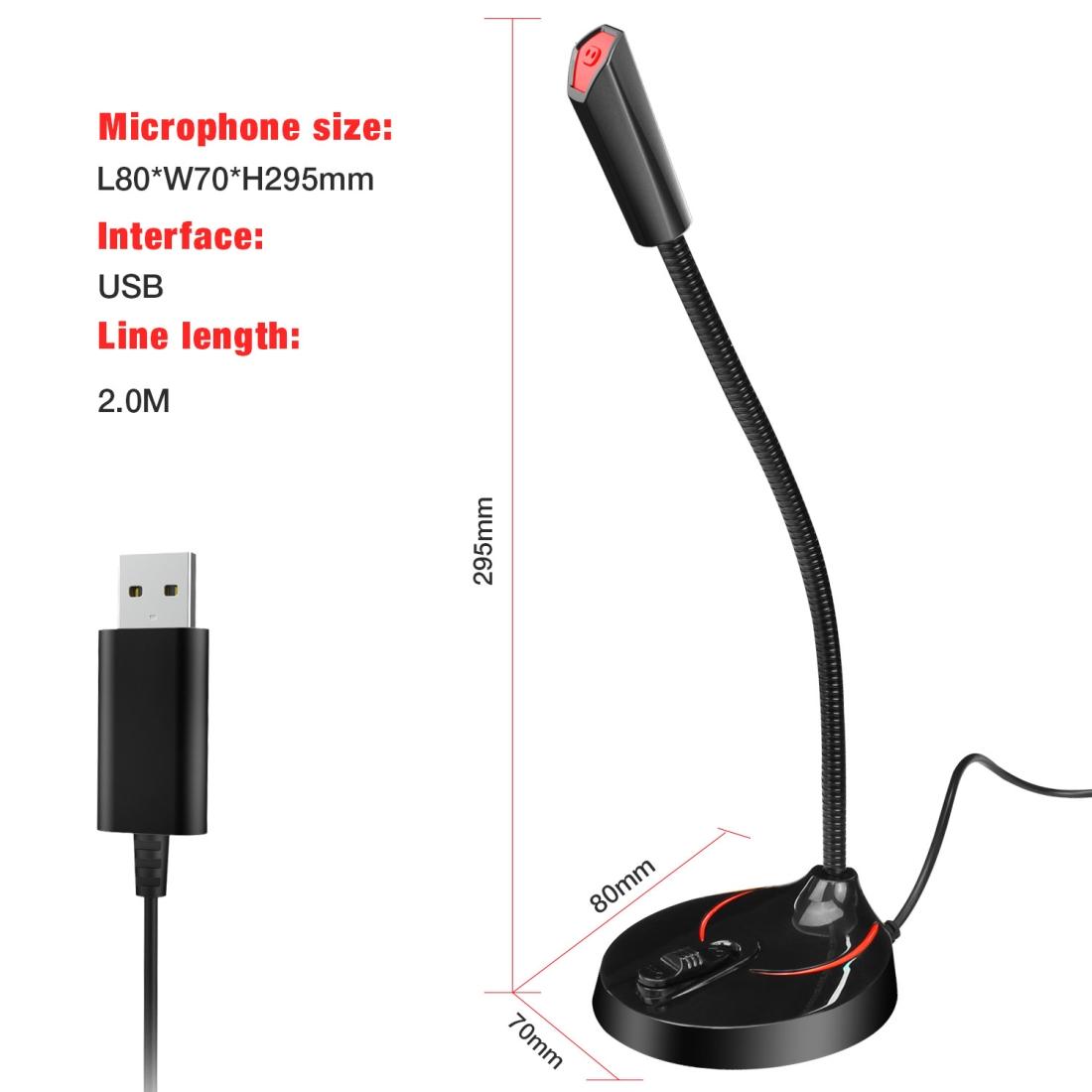 Flexible Usb Computer Microphone - 360 Degree Bendable - 2.2M 11