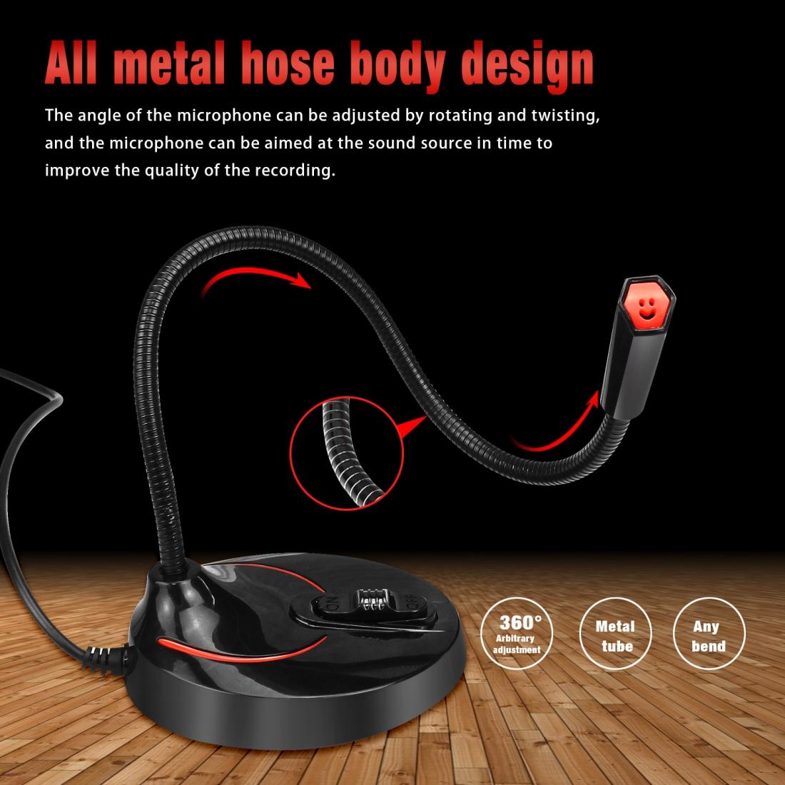 Flexible Usb Computer Microphone - 360 Degree Bendable - 2.2M 13