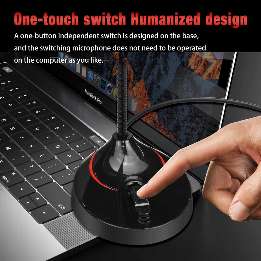 Flexible Usb Computer Microphone - 360 Degree Bendable - 2.2M 15