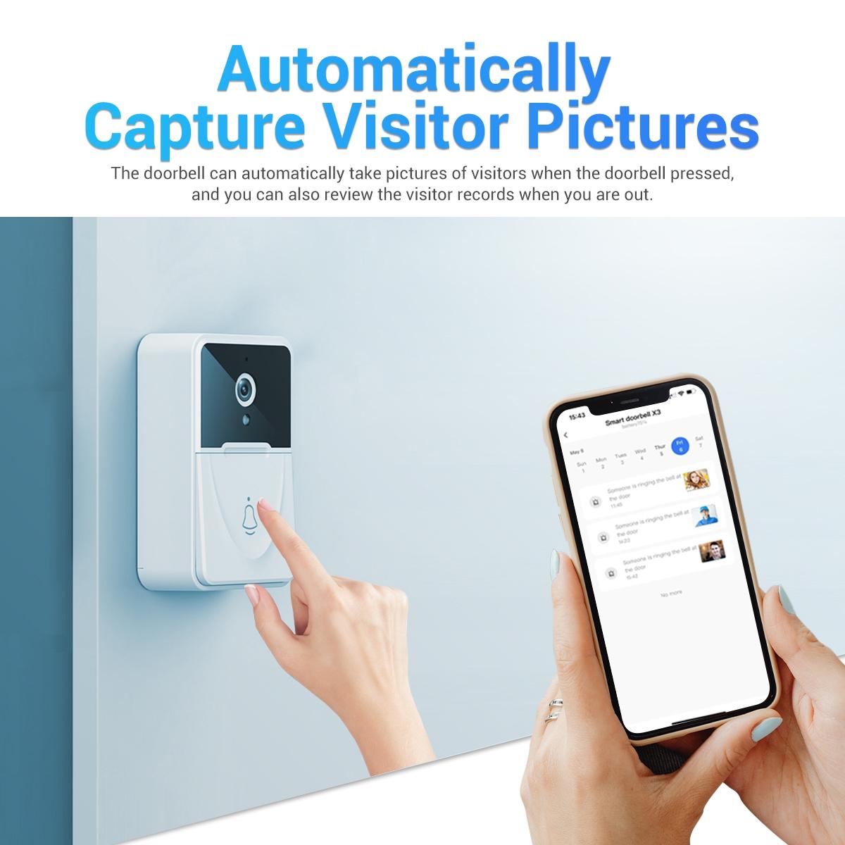 Wireless Doorbell Camera With App & Two-Way Voice & Cloud Storage - Compact 5