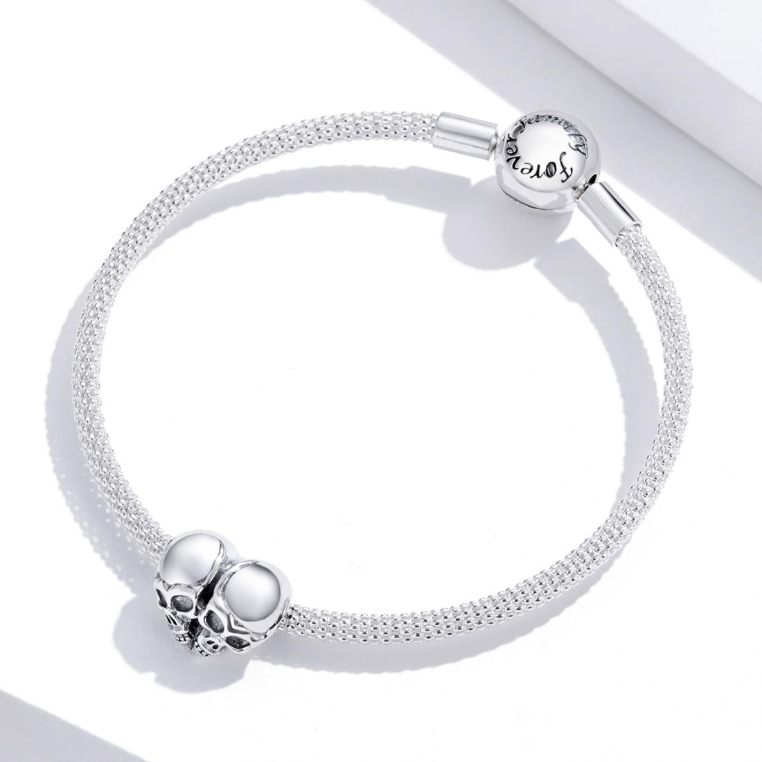 925 Sterling Silver Skull Beads For Diy Bracelets & Necklaces 8